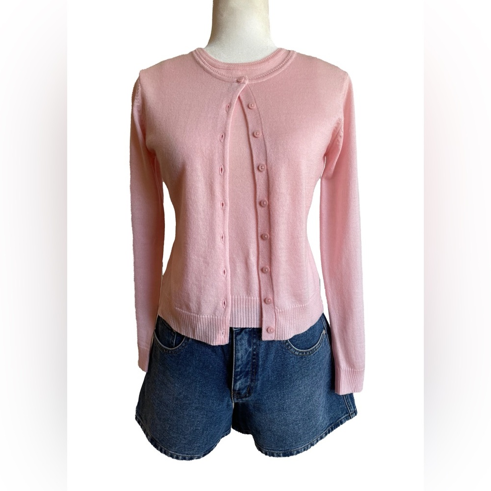 Vintage GAP Factory Light Pink Women's Cardigan Set